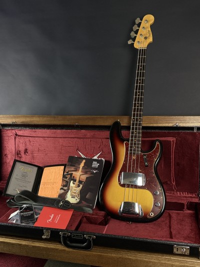Fender Custom Shop 63 Precision Bass Journeyman Relic 3 Color Sunburst